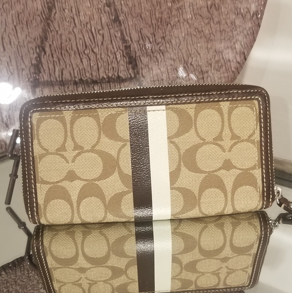 COACH Heritage Coated Canvas Full Size Wallet - Picture 4 of 10